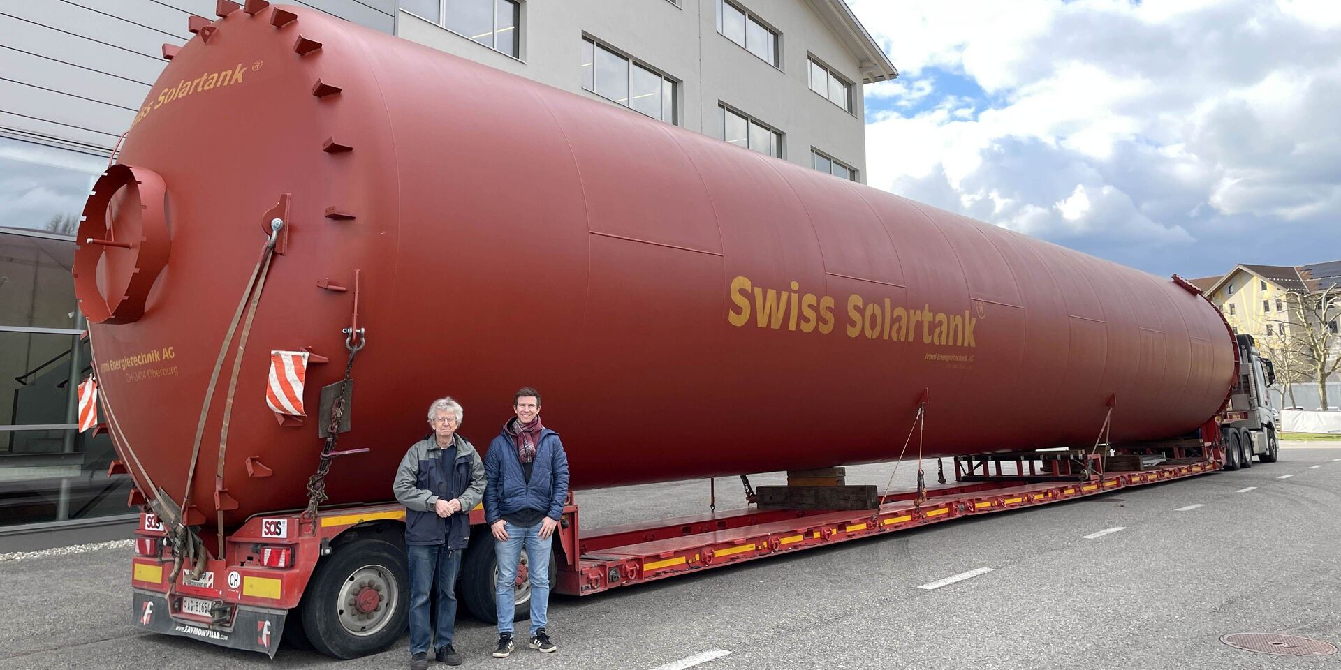 Wasser-Wärmespeicher 320 m3 aus 25 t Stahl